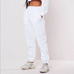 NWT || White 90s Joggers